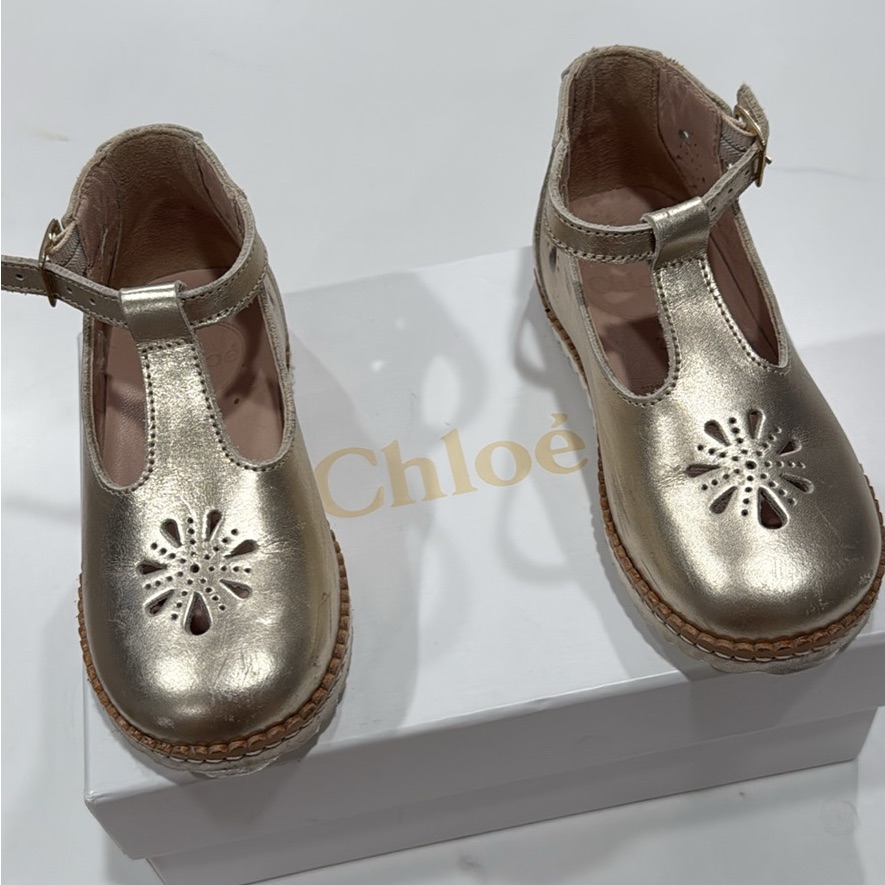 Chlo Gold Kids Shoes
